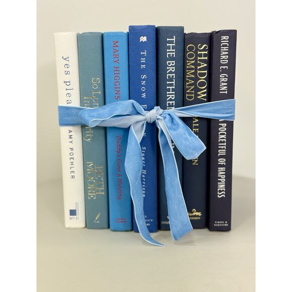 Vintage ombré effect blue Decorative Book collection - Picture 1 of 7